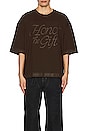 view 4 of 4 H Box Tee in Brown