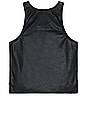 view 2 of 3 A-spring Vegan Leather Tank in Black