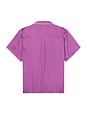 view 2 of 4 Blanket Stitch Woven Shirt in Purple