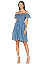 view 1 of 3 Chambray Short Sleeve Midi Dress in Chambray