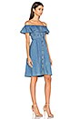 view 2 of 3 Chambray Short Sleeve Midi Dress in Chambray