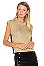 view 2 of 5 Knit Anchor Sleeveless Sweater in Pale Gold