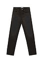 view 1 of 5 Mid Rise Slim Jeans in Flocked Olive