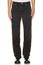 view 3 of 5 Mid Rise Slim Jeans in Flocked Olive