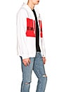 view 3 of 5 x Shayne Oliver Campaign PR Panel Zip Hoodie in White & Red