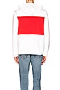 view 4 of 5 x Shayne Oliver Campaign PR Panel Zip Hoodie in White & Red