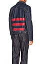 view 1 of 5 BLOUSON RED STIPE DENIM in Dark Blue