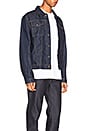 view 3 of 5 BLOUSON RED STIPE DENIM in Dark Blue