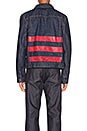 view 4 of 5 BLOUSON RED STIPE DENIM in Dark Blue