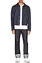 view 5 of 5 BLOUSON RED STIPE DENIM in Dark Blue
