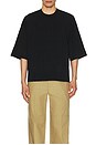 view 3 of 4 Pleated Tee in Black