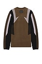 view 2 of 3 Sport Crew in Black, Ivory, & Cognac