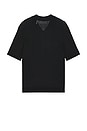 view 2 of 4 Pointelle Polo in Black