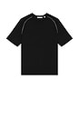 view 1 of 5 Contrast Tee in Black & Ivory
