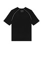 view 2 of 5 Contrast Tee in Black & Ivory