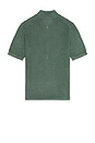 view 2 of 4 Short Sleeve Zip Polo in Blue Green