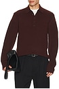 view 3 of 4 Block Polo in Dark Burgundy
