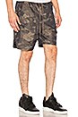 view 2 of 4 Patch Pocket Track Short in Olive Slate Multi