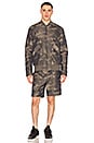 view 4 of 4 Patch Pocket Track Short in Olive Slate Multi
