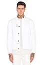 view 1 of 4 Distressed Denim Jacket in Optic White