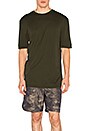view 1 of 4 Double Layer Tee in Dark Olive