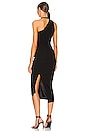 view 4 of 4 Asymmetrical Zip Dress in Black