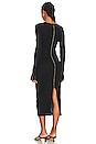 view 3 of 3 Twist Long Sleeve Dress in Black