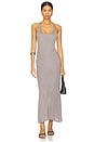 view 1 of 3 Rib Twist Dress in Grey Lavender