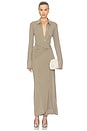 view 1 of 3 Twisted Shirt Dress in Fallen Rock