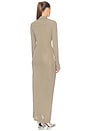 view 3 of 3 Twisted Shirt Dress in Fallen Rock