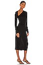 view 2 of 3 VESTIDO MIDI JERSEY in Black