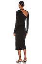 view 3 of 3 VESTIDO MIDI JERSEY in Black