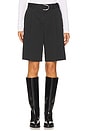 view 1 of 6 Double Pleated Short in Black