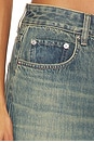 view 7 of 6 Relaxed Bootcut Leg in Heavy Tinted Blue