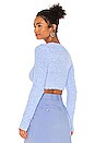 view 3 of 4 Crop Cardigan in Cloudless