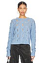 view 1 of 4 Iha Crop Sweater in Celestial Blue