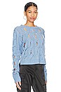 view 2 of 4 Iha Crop Sweater in Celestial Blue