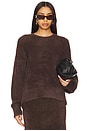 view 1 of 4 Eyelash Apex Sweater in Espresso