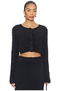 view 1 of 4 Cropped Cardigan in Black