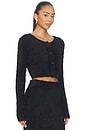 view 2 of 4 Cropped Cardigan in Black