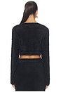 view 3 of 4 Cropped Cardigan in Black