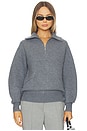 view 1 of 4 Boiled Zip Turtleneck in Medium Grey
