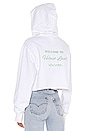 view 4 of 6 Helmutland Crop Hoodie in Chalk White