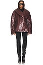 view 4 of 5 Apex Cocoon Jacket in Burgundy