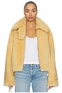 view 1 of 5 Shearling Bomber Jacket in Cornsilk
