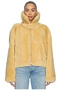 view 2 of 5 Shearling Bomber Jacket in Cornsilk