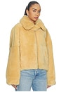 view 4 of 5 Shearling Bomber Jacket in Cornsilk