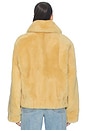 view 5 of 5 Shearling Bomber Jacket in Cornsilk