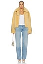 view 6 of 5 Shearling Bomber Jacket in Cornsilk