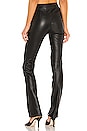 view 3 of 4 Slit Leather Pant in Black